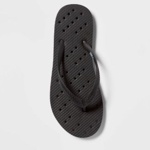 3for$20 NWT unisex shower flip flops select your size see chart black - Picture 3 of 4